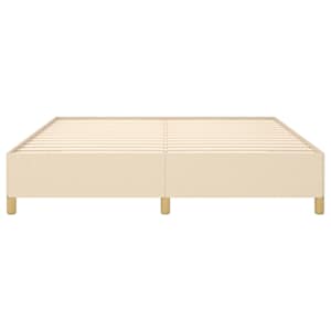 Rám postele s boxspringem krémový 160 x 200 cm textil - obrázek 5