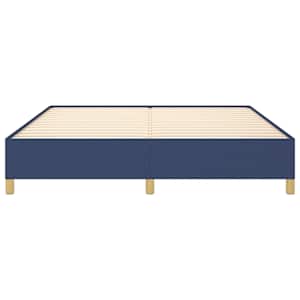 Rám postele s boxspringem modrý 160 x 200 cm textil - obrázek 5