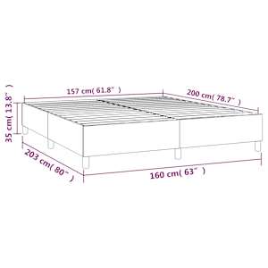Rám postele s boxspringem modrý 160 x 200 cm textil - obrázek 9