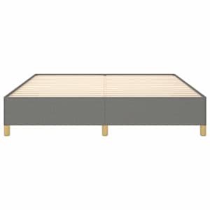 Rám postele s boxspringem tmavě šedý 180 x 200 cm textil - obrázek 5