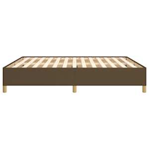 Rám postele s boxspringem tmavě hnědý 180 x 200 cm textil - obrázek 6