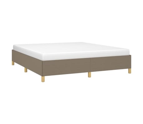 vidaXL Πλαίσιο Κρεβατιού Boxspring Taupe 180x200 εκ. Υφασμάτινο