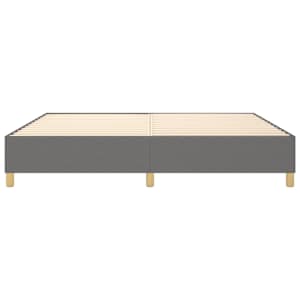 Rám postele s boxspringem tmavě šedý 200 x 200 cm textil - obrázek 5