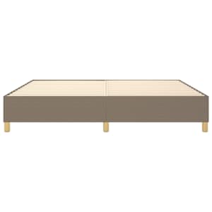 Rám postele s boxspringem taupe 200 x 200 cm textil - obrázek 5