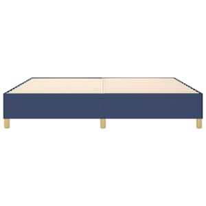 Rám postele s boxspringem modrý 200 x 200 cm textil - obrázek 5