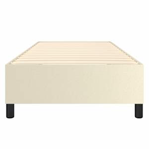 Rám postele s boxspringem krémový 80 x 200 cm umělá kůže - obrázek 5