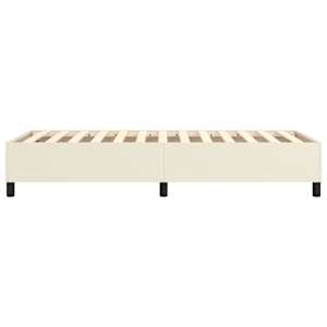 Rám postele s boxspringem krémový 80 x 200 cm umělá kůže - obrázek 6