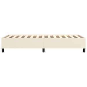 Rám postele s boxspringem krémový 90 x 190 cm umělá kůže - obrázek 6