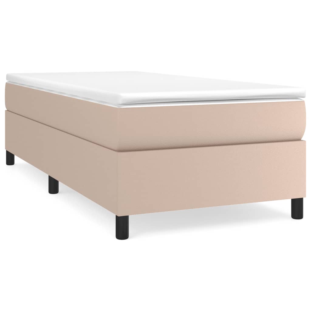Thumbnail - vidaXL Boxspringbettgestell Cappuccino-Braun 90x190 cm Kunstleder