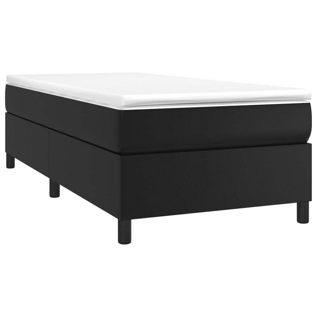 vidaXL Bedframe kunstleer zwart 90x200 cm afbeelding