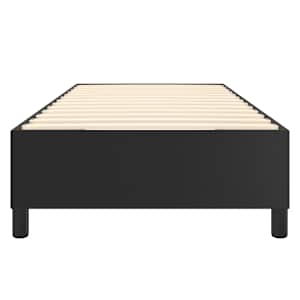 Rám postele s boxspringem černá 100 x 200 cm umělá kůže - obrázek 5