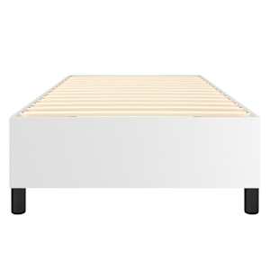 Rám postele s boxspringem bílá 100 x 200 cm umělá kůže - obrázek 5