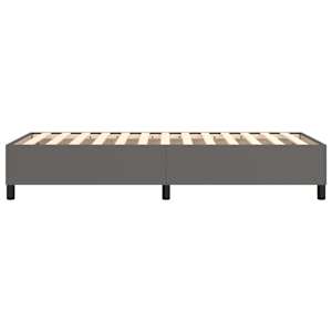 Rám postele s boxspringem šedá 100 x 200 cm umělá kůže - obrázek 6
