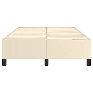 Rám postele s boxspringem krémový 120x200 cm umělá kůže - obrázek 5