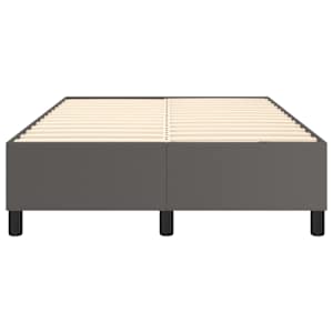 Rám postele s boxspringem šedý 120 x 200 cm umělá kůže - obrázek 5