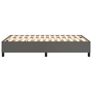 Rám postele s boxspringem šedý 120 x 200 cm umělá kůže - obrázek 6