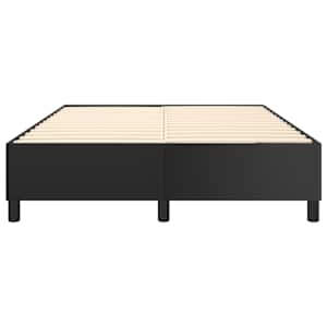 Rám postele s boxspringem černá 140 x 190 cm umělá kůže - obrázek 5