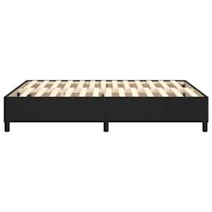 Rám postele s boxspringem černá 140 x 190 cm umělá kůže - obrázek 6