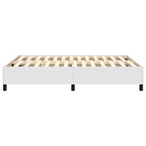Rám postele s boxspringem bílá 140 x 190 cm umělá kůže - obrázek 6