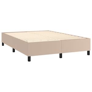 Rám postele s boxspringem cappuccino 140x190 cm umělá kůže - obrázek 4