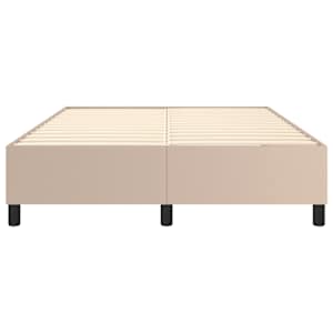 Rám postele s boxspringem cappuccino 140x190 cm umělá kůže - obrázek 5