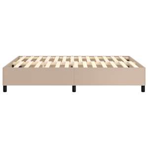 Rám postele s boxspringem cappuccino 140x190 cm umělá kůže - obrázek 6