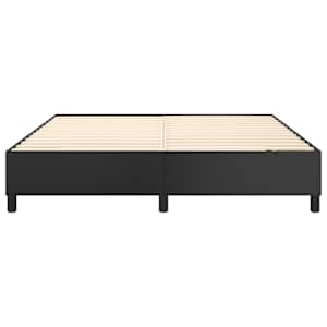Rám postele s boxspringem černá 160 x 200 cm umělá kůže - obrázek 5