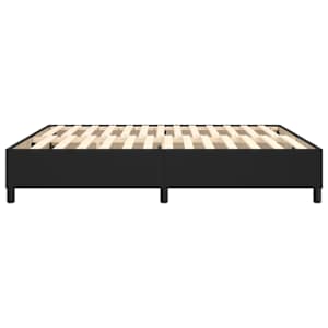 Rám postele s boxspringem černá 160 x 200 cm umělá kůže - obrázek 6