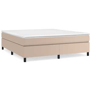 Rám postele s boxspringem cappuccino 160x200 cm umělá kůže - obrázek 2