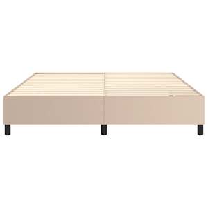 Rám postele s boxspringem cappuccino 160x200 cm umělá kůže - obrázek 5