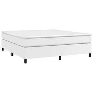 Rám postele s boxspringem bílá 180 x 200 cm umělá kůže - obrázek 3