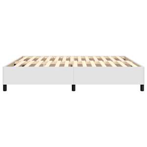 Rám postele s boxspringem bílá 180 x 200 cm umělá kůže - obrázek 6