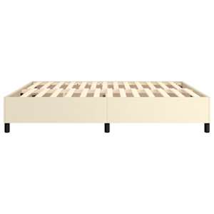 Rám postele s boxspringem krémový 180x200 cm umělá kůže - obrázek 6