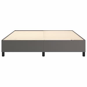 Rám postele s boxspringem šedá 180 x 200 cm umělá kůže - obrázek 5