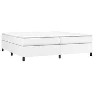 Rám postele s boxspringem bílá 200 x 200 cm umělá kůže - obrázek 3