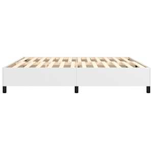 Rám postele s boxspringem bílá 200 x 200 cm umělá kůže - obrázek 6