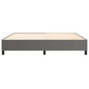 Rám postele s boxspringem šedá 200 x 200 cm umělá kůže - obrázek 5
