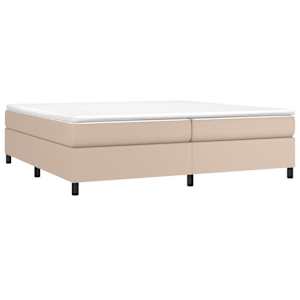 Rám postele s boxspringem cappuccino 200x200 cm umělá kůže - obrázek 3