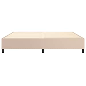 Rám postele s boxspringem cappuccino 200x200 cm umělá kůže - obrázek 5
