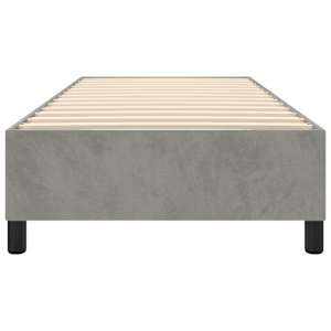 Rám postele s boxspringem světle šedá 80 x 200 cm samet - obrázek 5