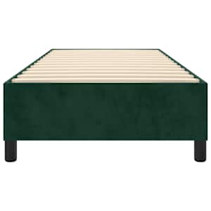Rám postele s boxspringem tmavě zelená 80 x 200 cm samet - obrázek 5