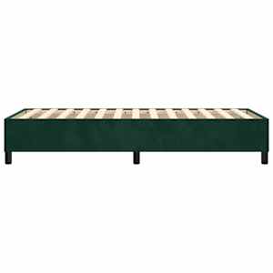 Rám postele s boxspringem tmavě zelená 80 x 200 cm samet - obrázek 6