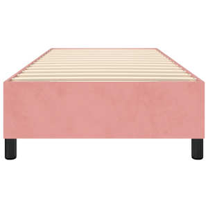 Rám postele s boxspringem růžový 80 x 200 cm samet - obrázek 5