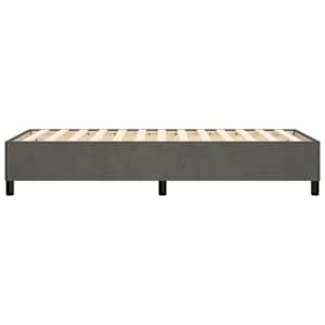 Rám postele s boxspringem tmavě šedá 90 x 190 cm samet - obrázek 6