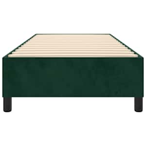 Rám postele s boxspringem tmavě zelená 90 x 190 cm samet - obrázek 5