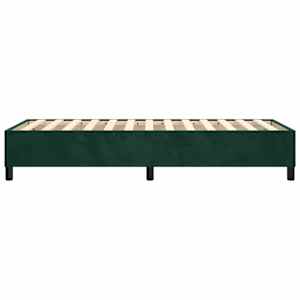 Rám postele s boxspringem tmavě zelená 90 x 190 cm samet - obrázek 6