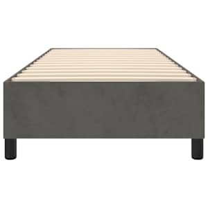Rám postele s boxspringem tmavě šedý 90 x 200 cm samet - obrázek 5
