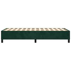 Rám postele s boxspringem tmavě zelená 100 x 200 cm samet - obrázek 6