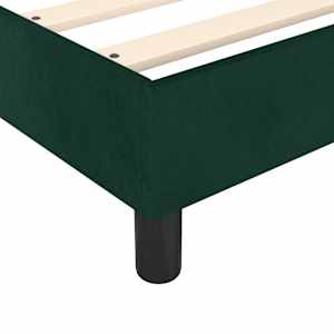 Rám postele s boxspringem tmavě zelená 100 x 200 cm samet - obrázek 7