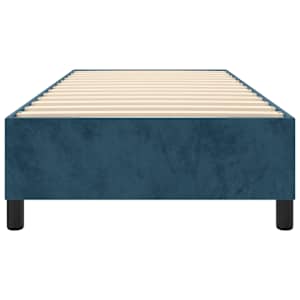 Rám postele s boxspringem tmavě modrý 100x200 cm samet - obrázek 5
